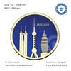 Shanghai Souvenir Metal Magnet with Customized Deisgn in Round Shape