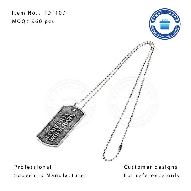 Top Quality Pet Tags Metal Anti-lost Pets Necklace Souvenir