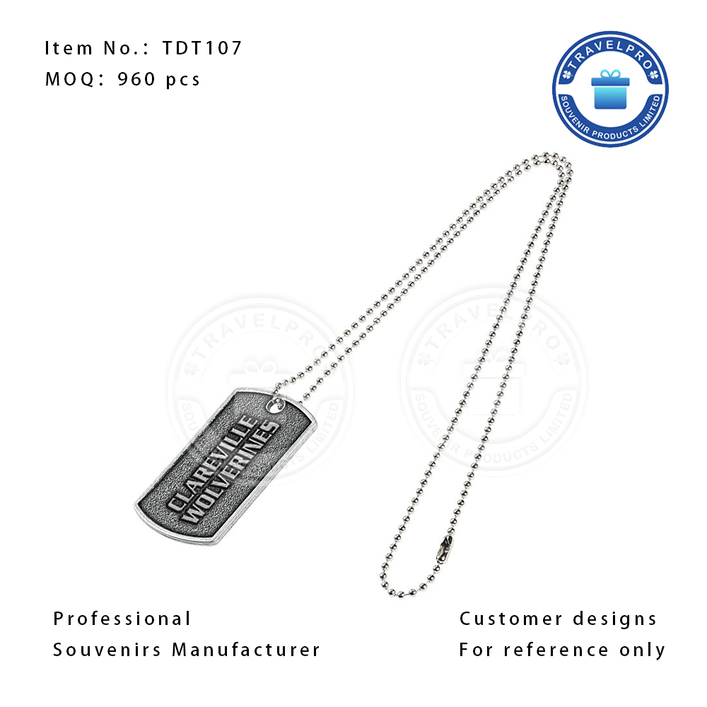 Top Quality Pet Tags Metal Anti-lost Pets Necklace Souvenir