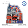 High Quality London Foil Sticker Magnet with Big Ben 