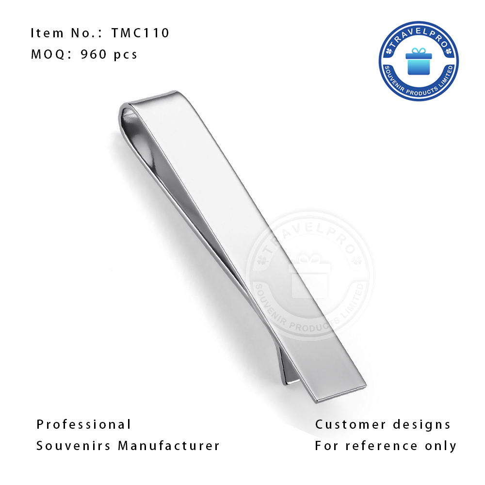 Customized Metal Silver Tie Clipper