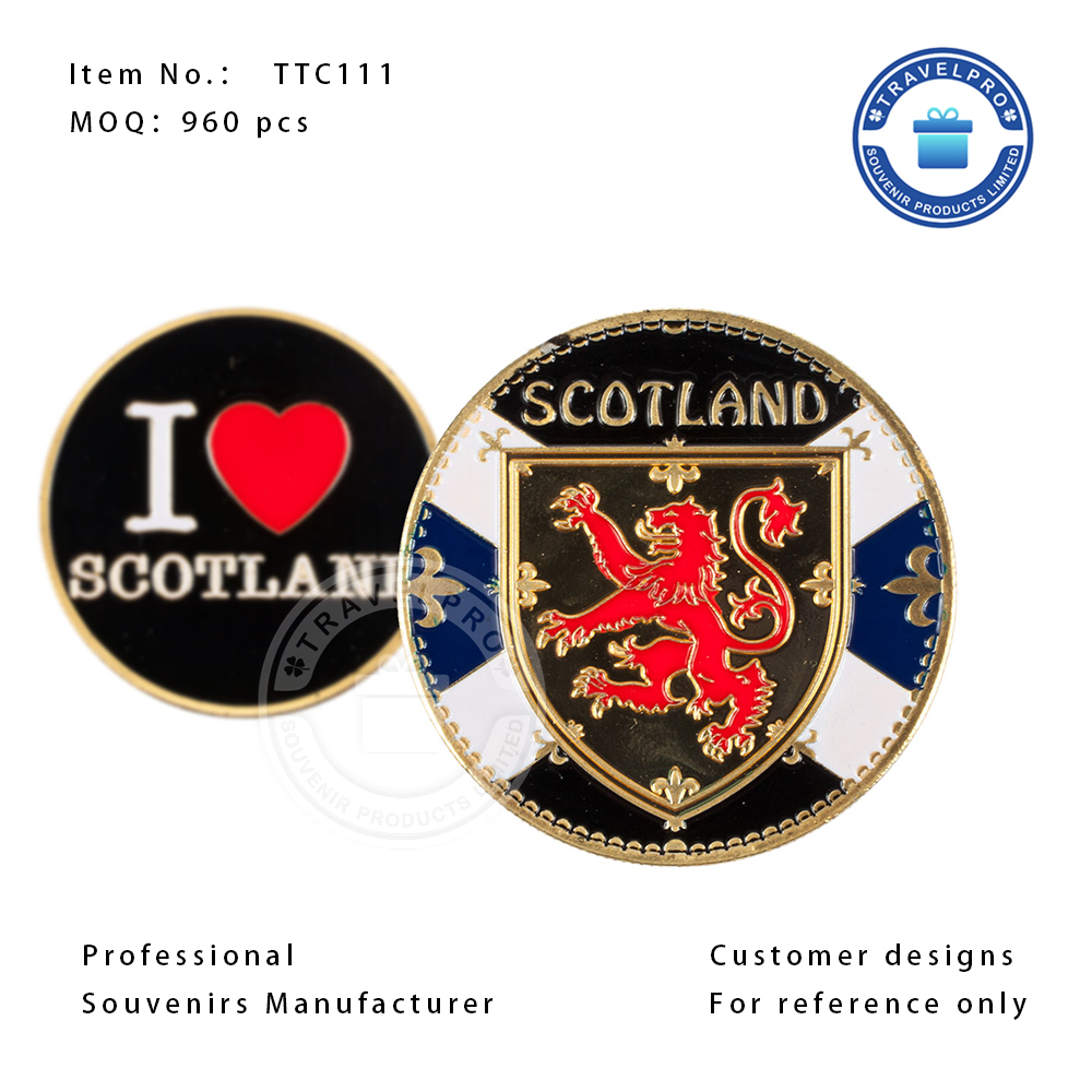 Scotland Wholesale Zinc Alloy Souvenir Coin-TTC111