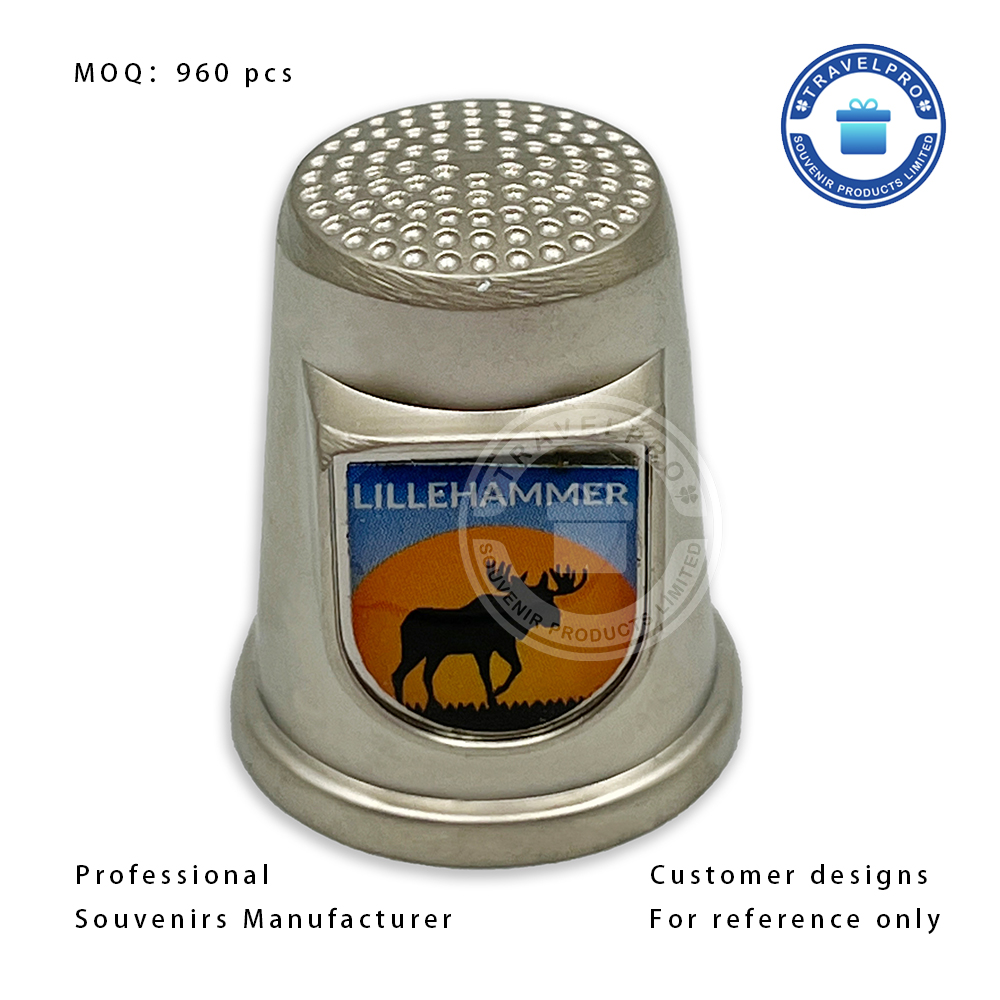 Decorative Thimble with Customized Sticker