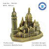 Paris Customized Statuette for Tourist in Yellow Brass Color-TDS102