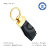 PU/leather Keychain with Gold Color Metal Part