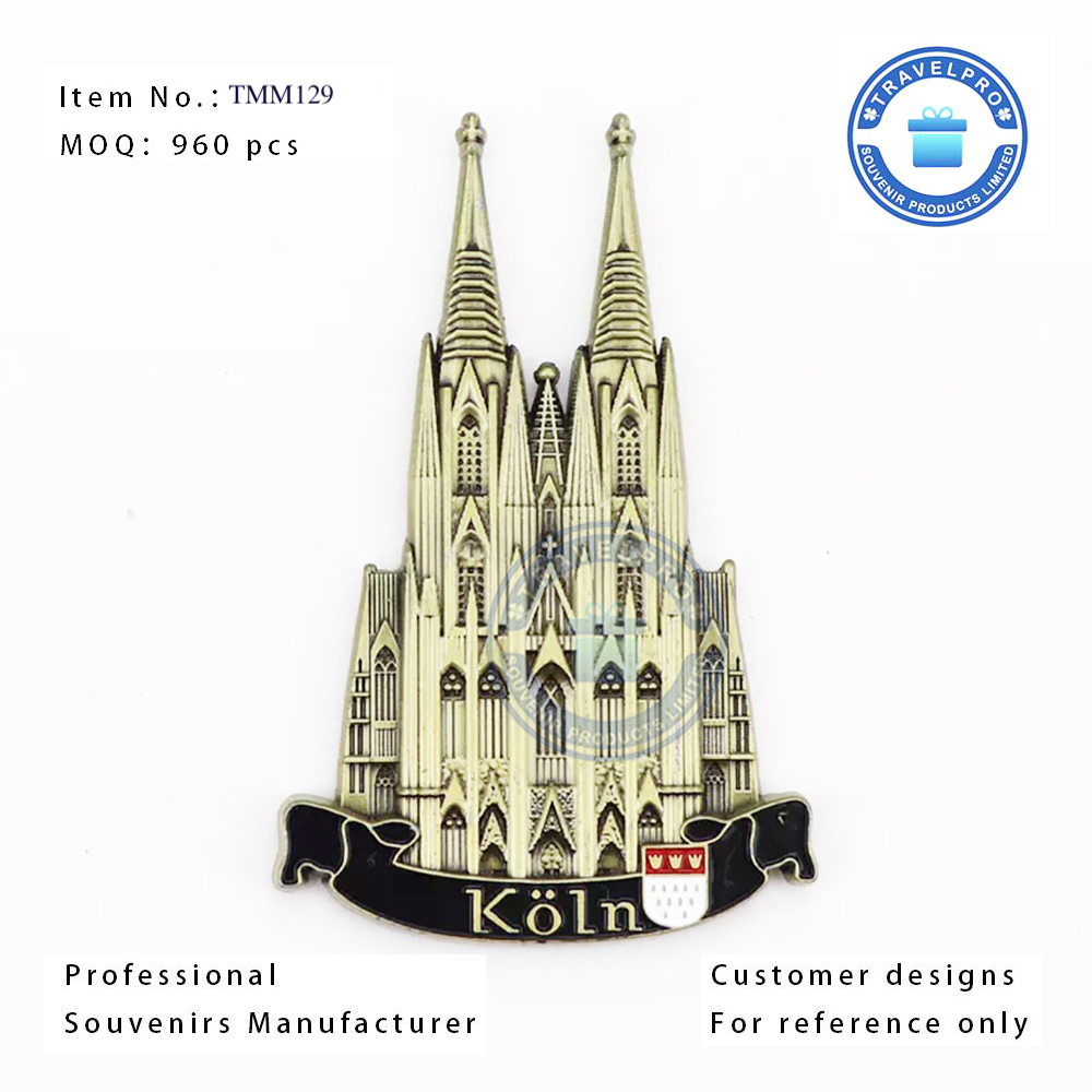 Wholesale Cologne Cathedral Souvenir Metal Fridge Magnet