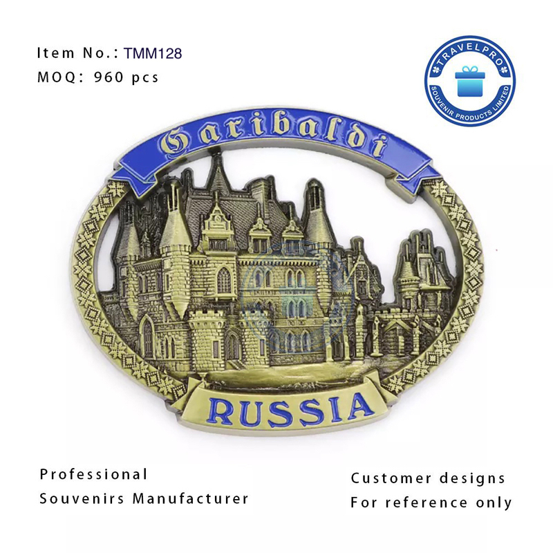 Hot Sell Russia Souvenir Metal Fridge Magnet