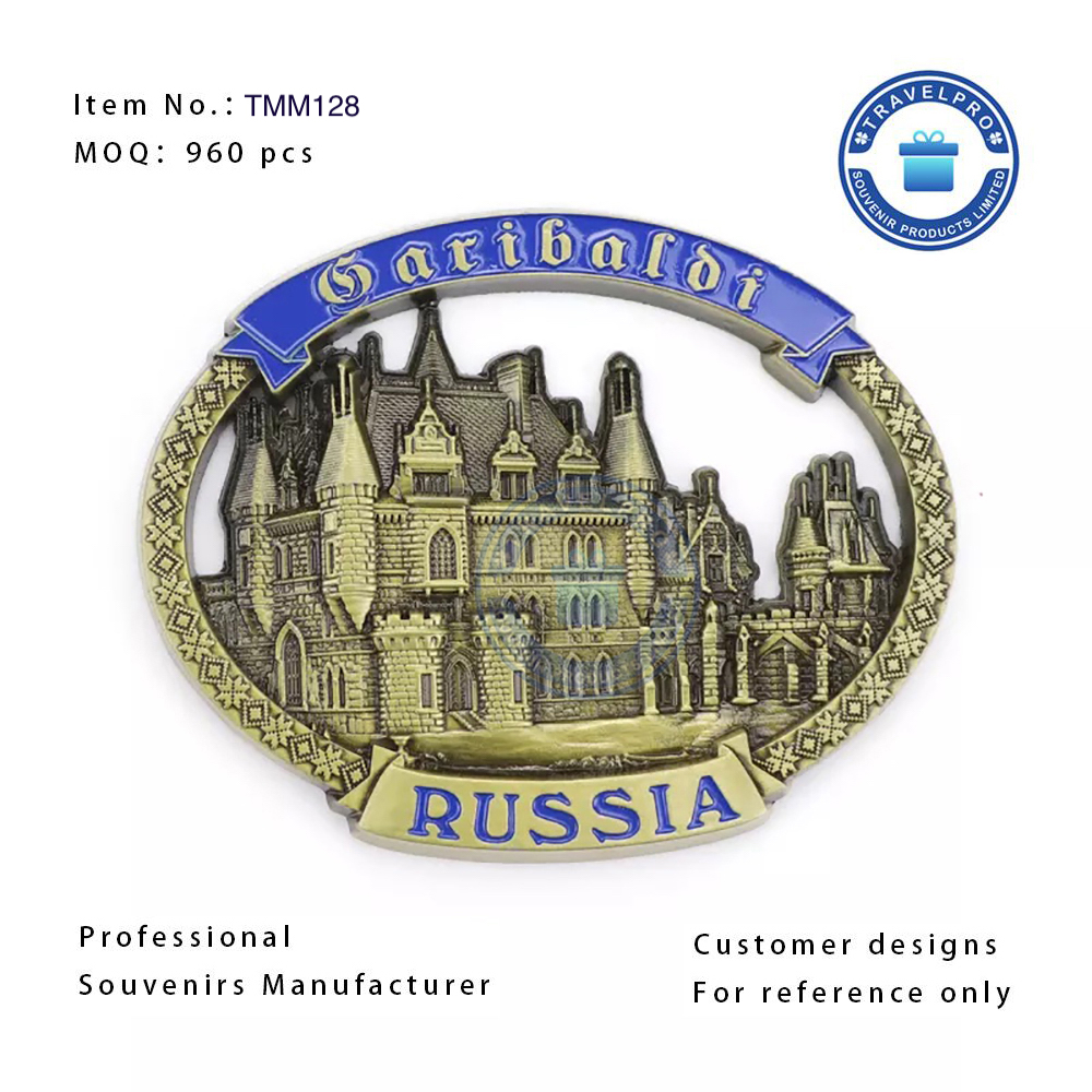 Hot Sell Russia Souvenir Metal Fridge Magnet