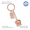 3D Crown Hot Selling Customized Metal Souvenir Keychain 