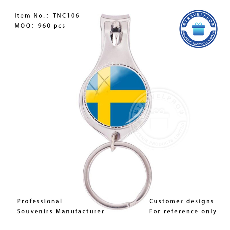 Sweden Wholesale Customized Souvenir Nail Clip for Tourist