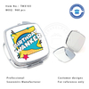 Square Metal Customized Pocket Mirror -TMX103