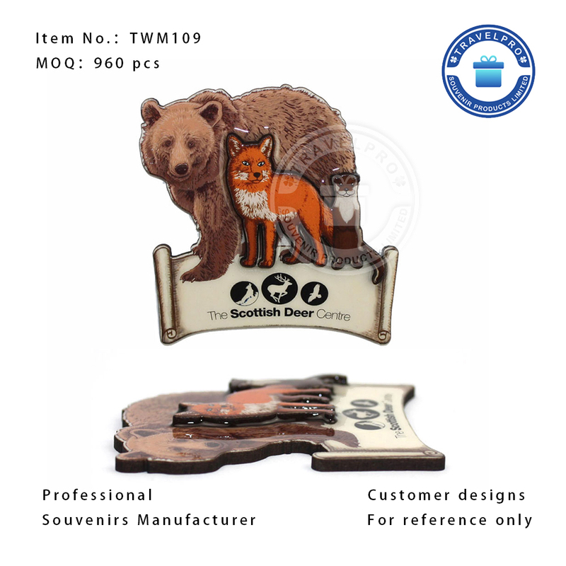 OEM Personalized Design MDF Magnet 2 Layers with Epoxy