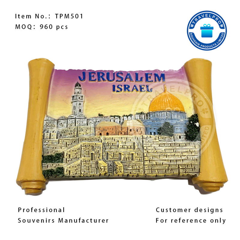 OEM JERUSALEM Customized Polyresin Magnet