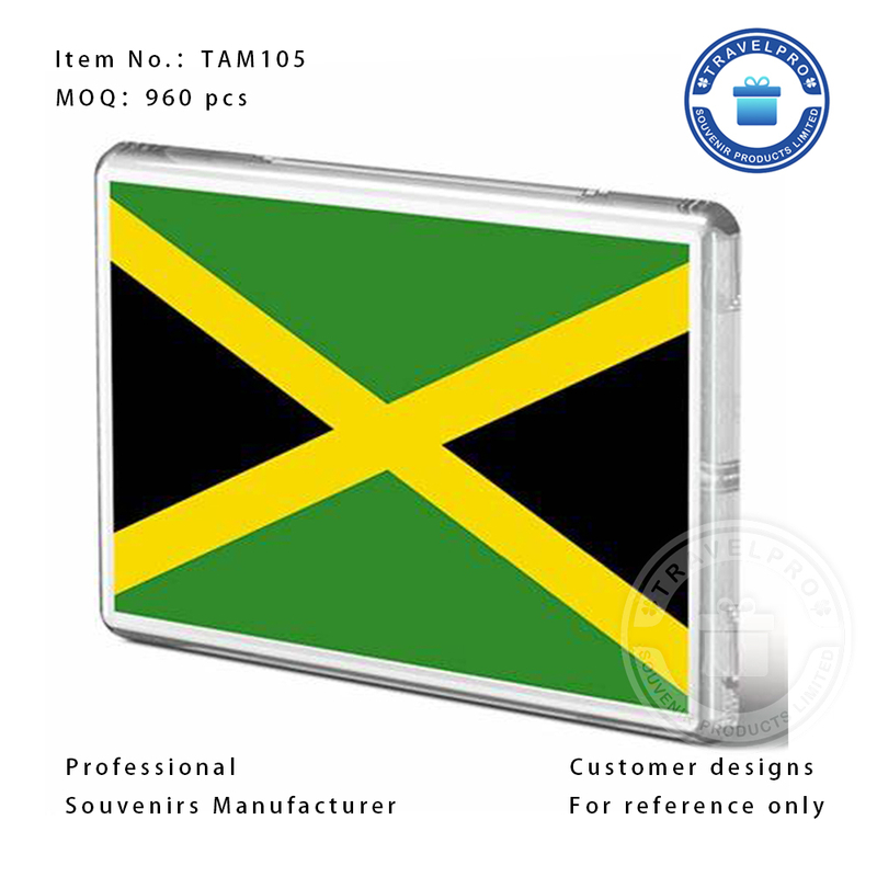 Jamaica Souvenir Acrylic Magnet with Customized Design