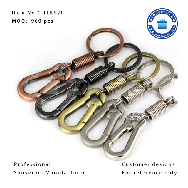 Metal Wholesale Carabiner Keychain in Iron Material