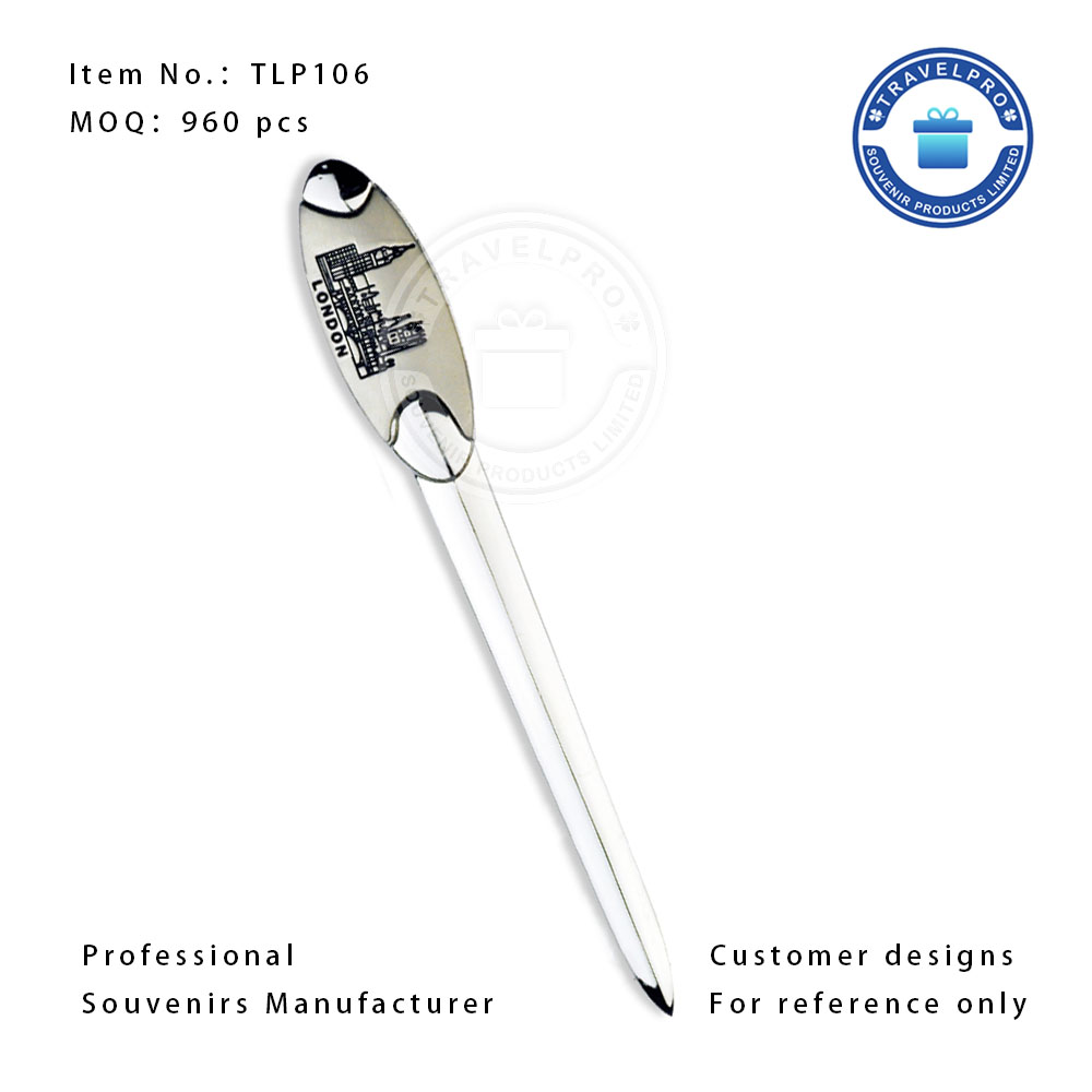 London Souvenir Letter Opener in Matt Silver Color for Tourist-TLP106