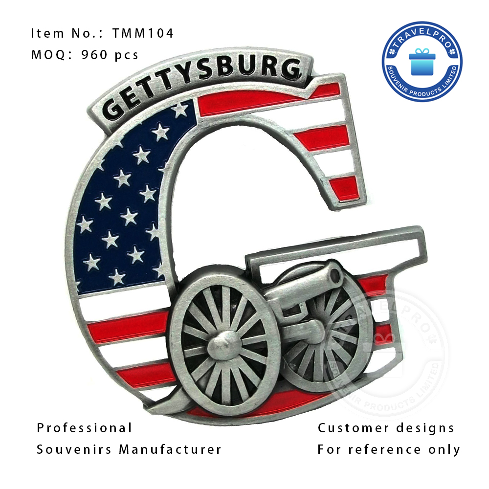 Gettysburg Metal Fridge Magnet-TMM104