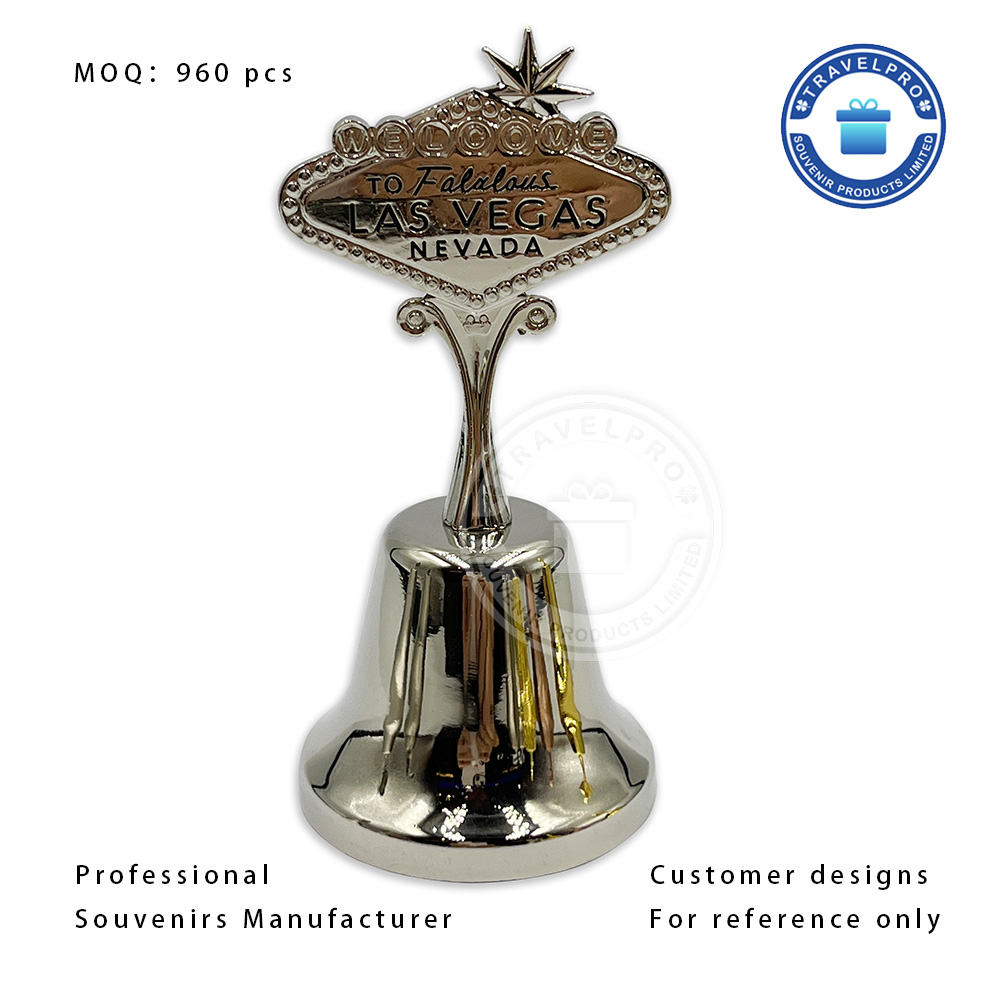 Las Vegas Customized Dinner Bell in Silver Color