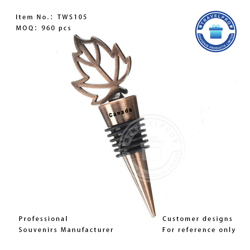 Hot Selling Customized Canada Metal Wine Stopper