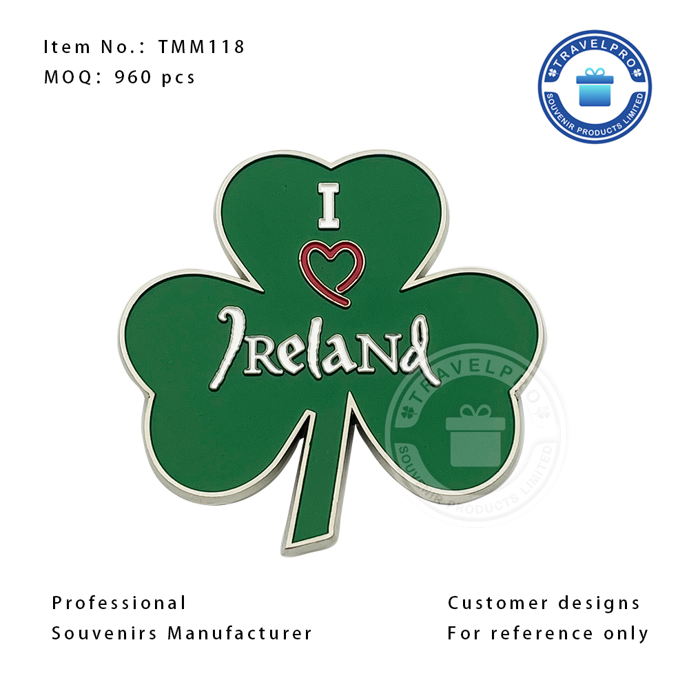 I Love Ireland High Quality Customized Metal Fridge Magnet