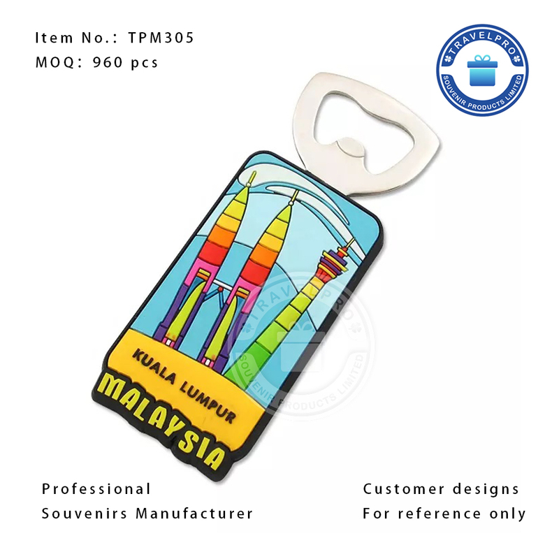 MALAYSIA PVC Magnet for Tourist with Bottle Opener 