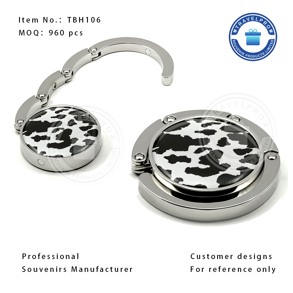 Top Quality Milch Cow Metal Souvenir Bag Hanger