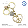 Heart Shape OEM Design Metal Charm Keychain for Tourist