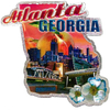 USA GEORGIA Souvenir Foil Magnet with Customized Design