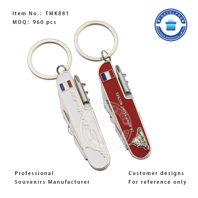France Customized Metal Souvenir Pocket Functional Knife