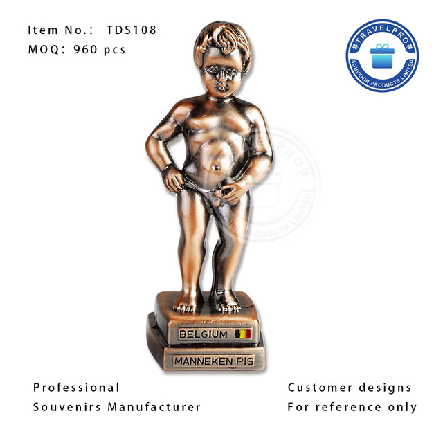Belgium Manneken Pis Metal Commemorative Statuette 