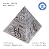Egypt Pyramids Souvenir Statuette in Antique Silver Color And Letters Debossed-TDS110
