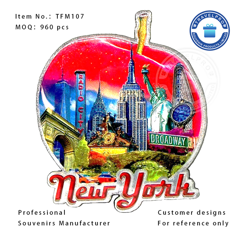 New York Foil Sticker Magnet for Tourist 