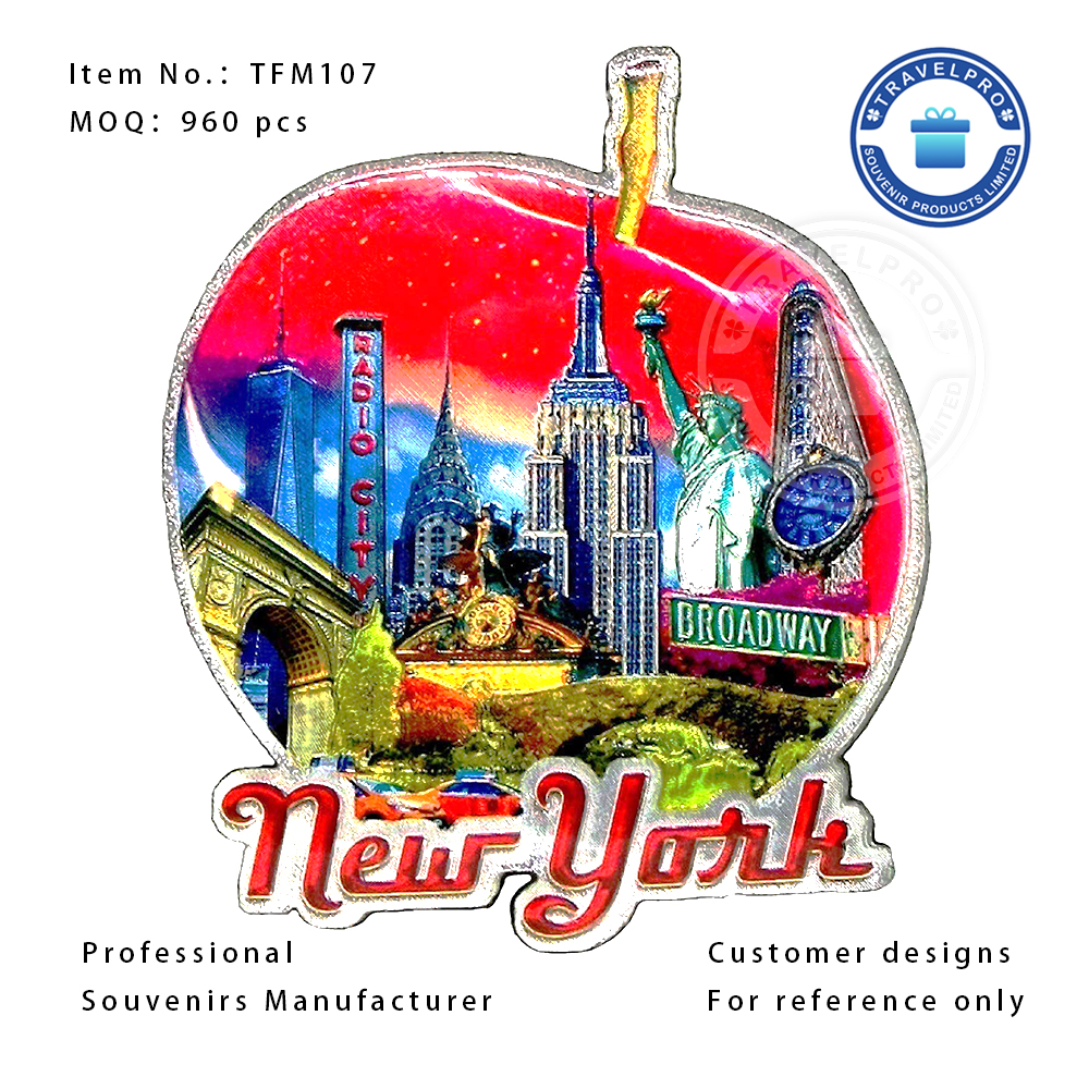 New York Foil Sticker Magnet for Tourist 