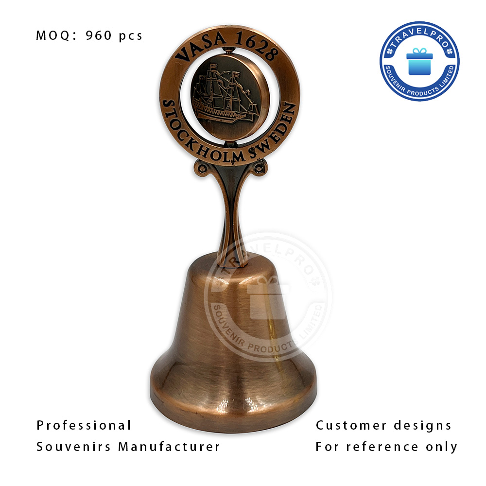 Personalized Copper Color Sweden Dinner Bell 
