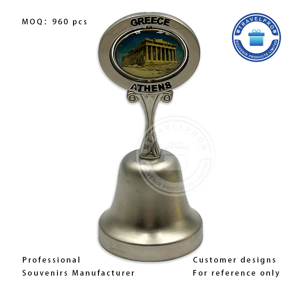 Greece Decorative Dinner Bell with Customized Sticker