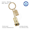 3D High Heel Customized Souvenir Keychain in Shiny Gold Color 