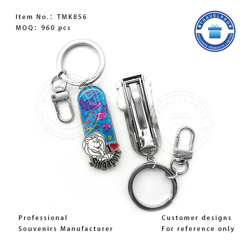 Singapore Customized Design Metal Souvenir Nail Clipper 