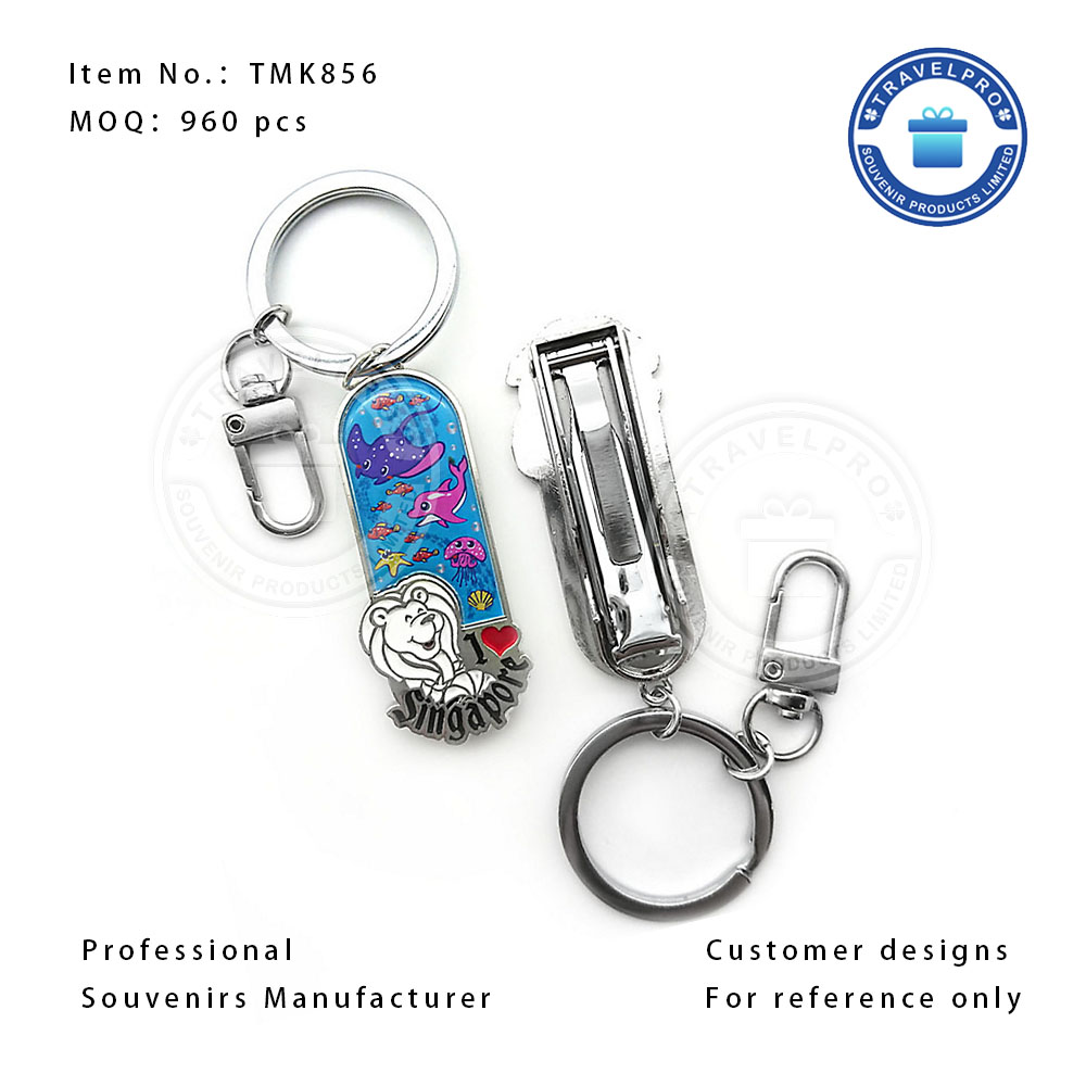 Singapore Customized Design Metal Souvenir Nail Clipper 