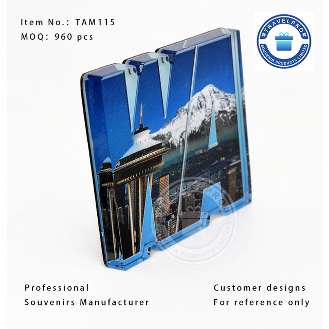 Customized Shape Wholesale Souvenir Acrylic Magnet