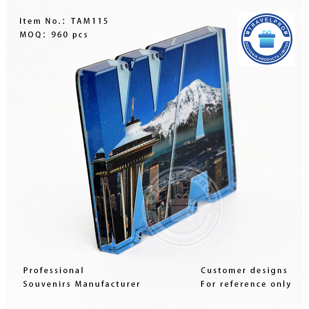 Customized Shape Wholesale Souvenir Acrylic Magnet
