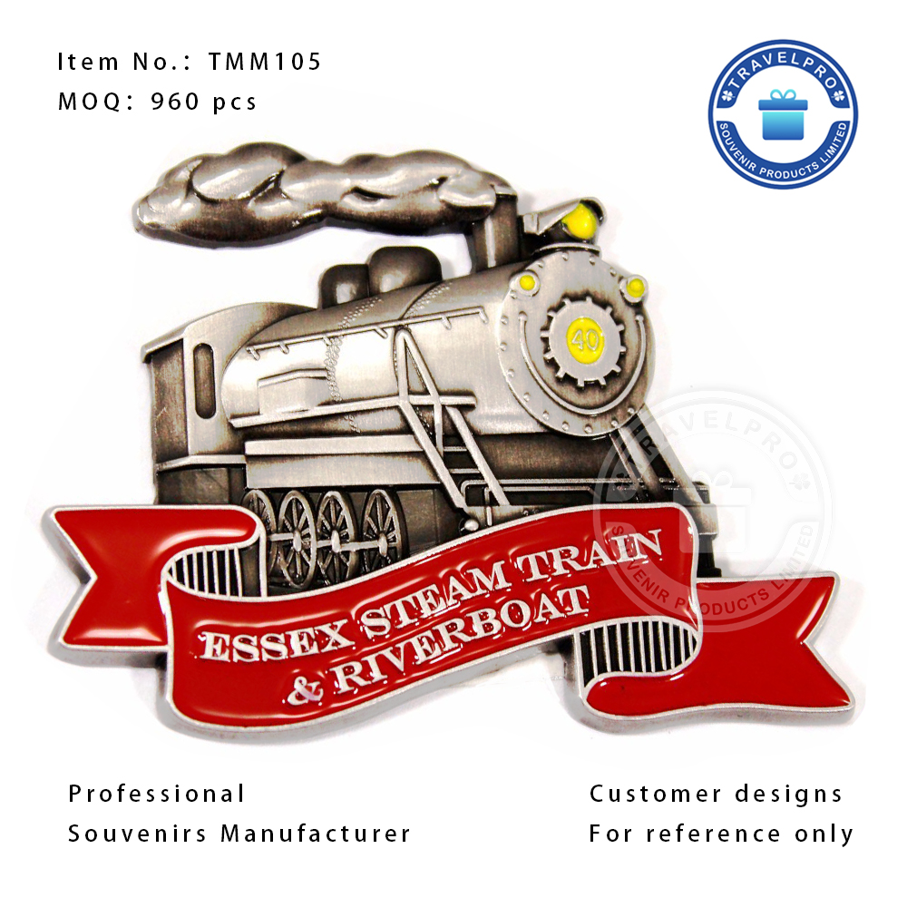 Train Shaped Metal Fridge Magnet-TMM105