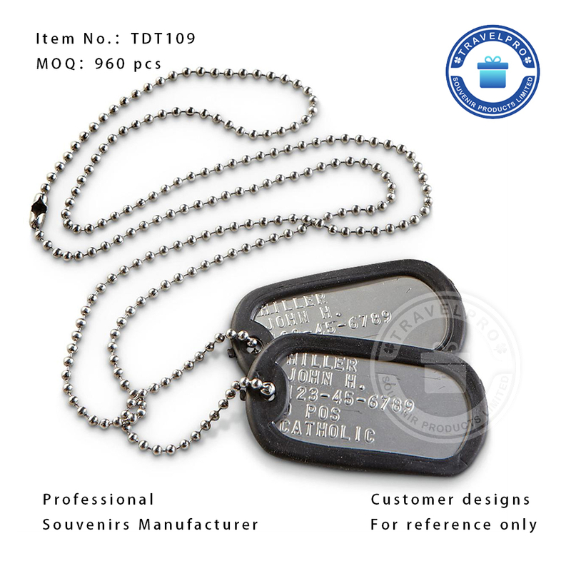 Customized Design Pet Tags Metal Pets Necklace Souvenir