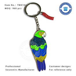 High Quality Parrot Keychain with Customized Design