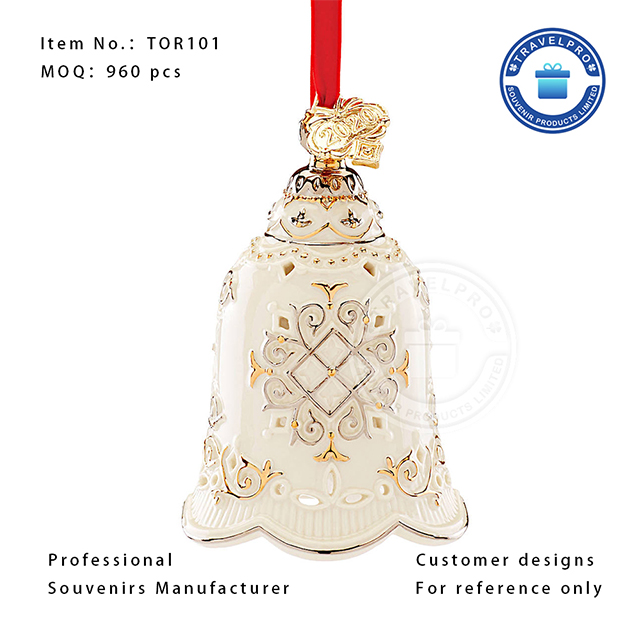 Hot Selling Artificial Creative Bell Shaped Metal Ornament-TOR101