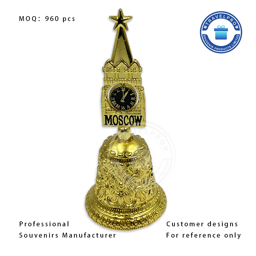 Retail ready souvenir dinner bells on display